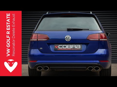 VW Golf R Estate Mk7.5 Resonator Delete Exhaust Pipe Sound by Cobra Sport