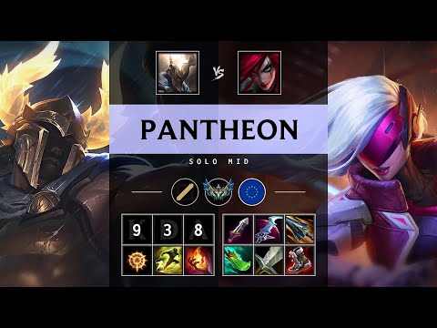 Pantheon Mid vs Katarina - EUW Challenger Patch 25.21