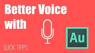 Adobe Audition Stimme verbessern - wie Moderator -