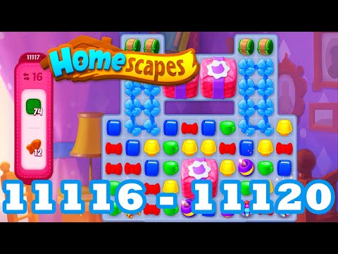 Homescapes Level 11116 - 11120 HD 3 - match puzzle Gameplay | android | IOS | 11117 | 11118 | 11119