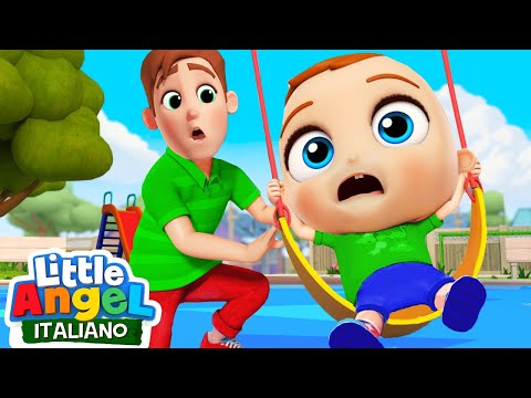 Giocando al Parco in Sicurezza 🚴‍♀️🛝 Cartoni Animati con Gianni Piccino - Little Angel Italiano