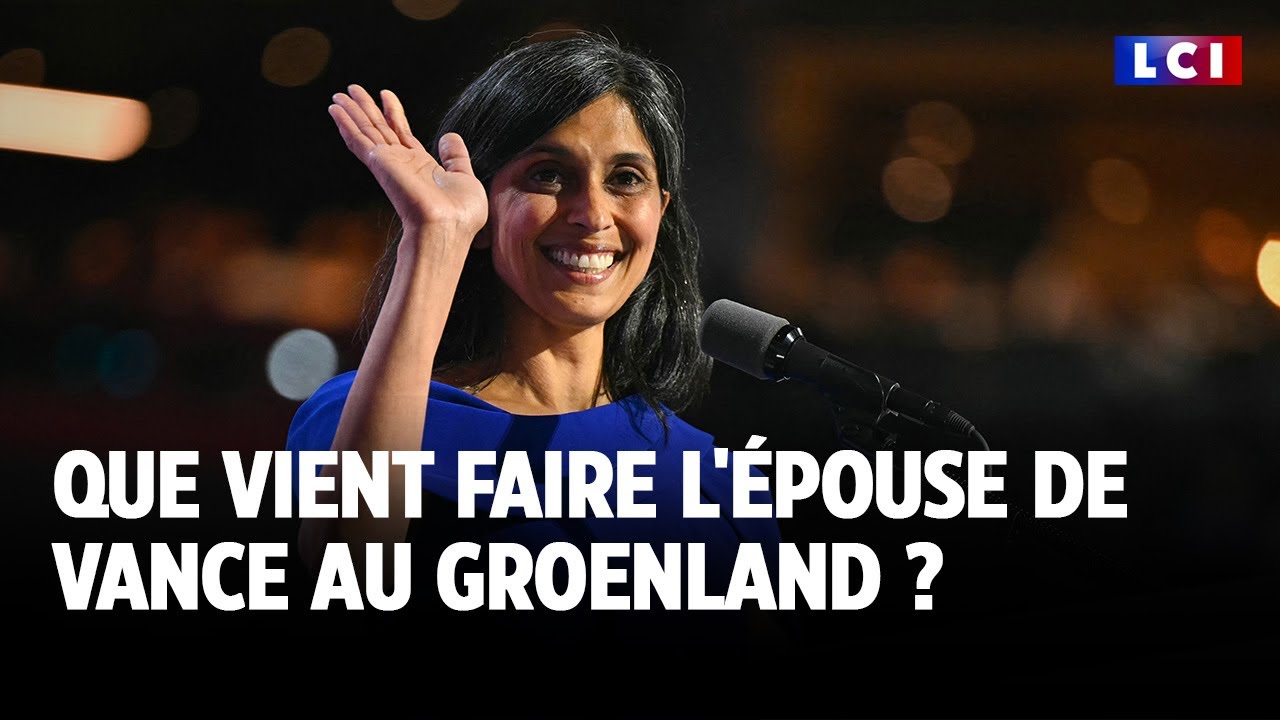 Que vient faire l'épouse du vice-président américain Vance au Groenland ?｜LCI