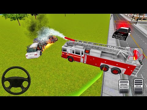 Fire Truck Rescue Simulator 3D - Firefighter 911 Emergency Truck Driver - Android Gameplay