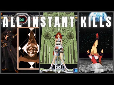 Guilty Gear XX: Accent Core Plus R - All Instant Kills (Destroyed)