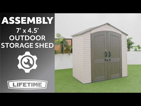 Lifetime 7 Ft. x 4.5 Ft. Outdoor Storage Shed