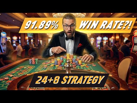 How to Win at Roulette 91.89% of the Time: The 24+8 Strategy