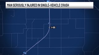 Overturned crash causes serious injuries