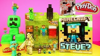 Minecraft Play Doh Creeper Surprise Toy Giant Diamond Steve Red Ore Night Light Disney Cars Toy Club