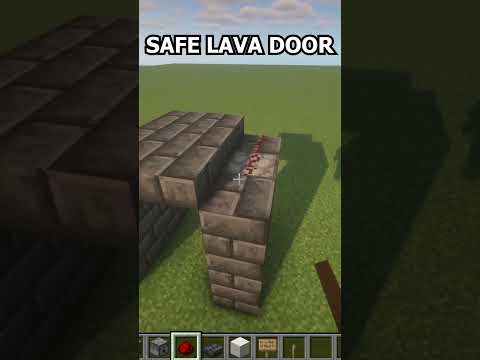 LAVA DOOR | Minecraft #shorts