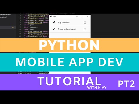 Python App Development Tutorial Kivy Introduction Part 2