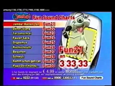 Jamba!: Fun Sounds Charts 2004 Commercial (Germany)