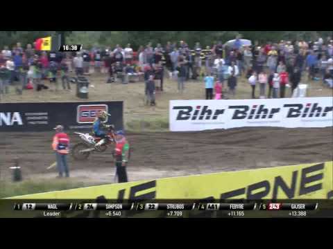 Shaun Simpson passes Kevin Strijbos Fiat Professional MXGP of Belgium MXGP Race 1