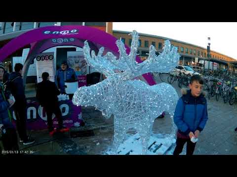 Schnee - Aktion  Bahnhof  Hildesheim  ´ 17   ,  4 K