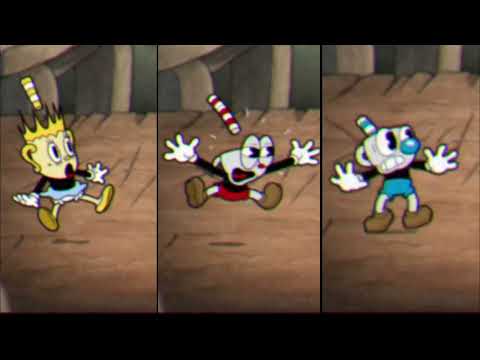 Cuphead Vs. Mugman Vs. Ms.Chalice Fright Comparison - Cuphead DLC