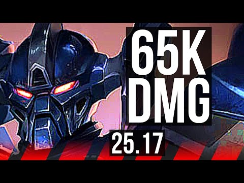 AATROX vs TAHM KENCH (TOP) | 65k DMG, 7 solo kills, Legendary, 16/3/8 | KR Master | 25.17