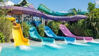 Aquatica Orlando - Whanau Way | Colorful Raft Waterslides Onride POV