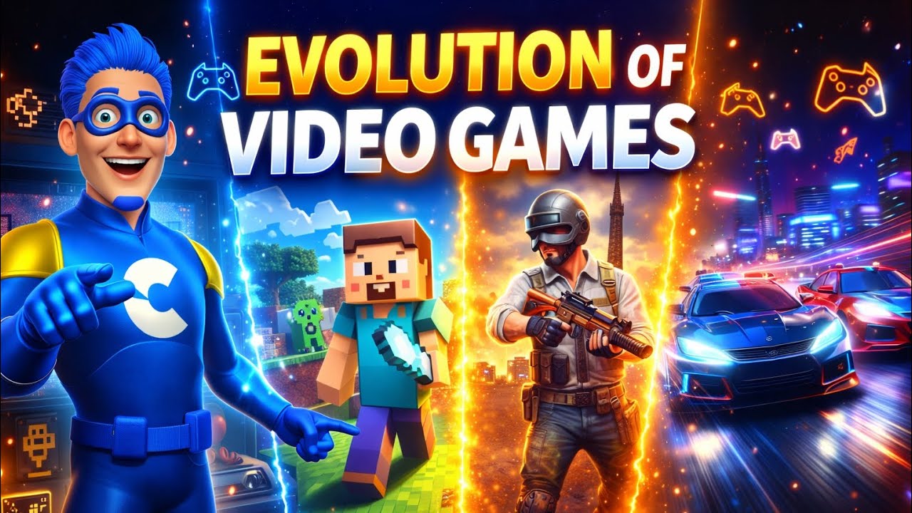 How Video Games Evolved Over Time 🎮 Complete Timeline | Captain Knowledge Club
