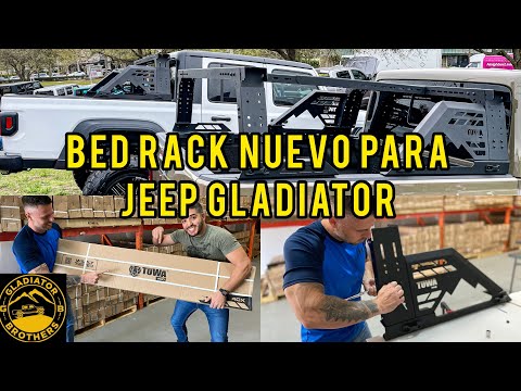 Nuevo Bed Rack es más Liviano, Multifuncional & Sexy! TuwaPro para Jeep Gladiator