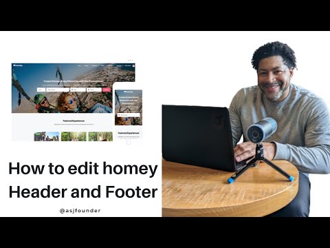 How to edit the homey header and footer