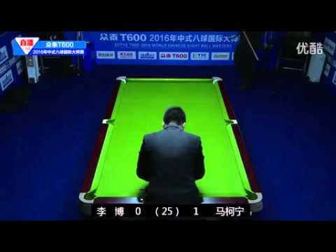 Li Bo VS Petri Makkonen - 2016 World Chinese 8 Ball Masters