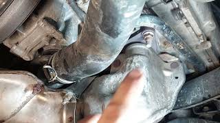 CROSSTREK SUBARU THERMOSTAT REPLACEMENT WITHOUT REMOVING EXHAUST