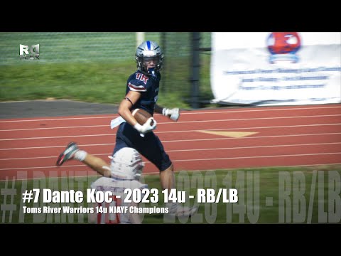 #7 Dante Koc - 2023 14u - RB/LB - 2023 14u Football Highlights