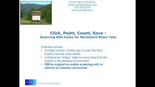 Click-Point-Count-Save -- Overview of Scanning SKU Codes for Northwind Stock Take