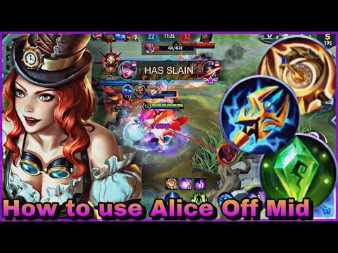 How to Use Alice Mid Offlane!! Alice Mobile Legends Gameplay - Best Build Alice 2021 | Alice Top 1
