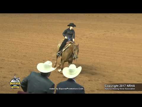 HR Dun By Whiz ridden by Hannah L Mitchell  - 2017 NRHA Derby (Collegiate Reining)
