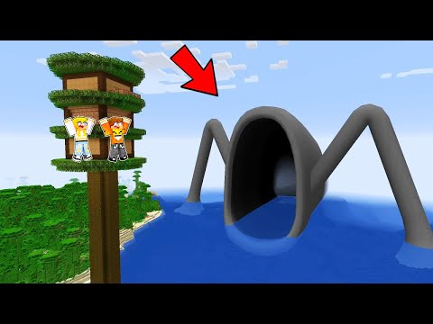 WE'RE BEING ATTACKED BY A SEA MONSTER in Minecraft! (Sea Eater)