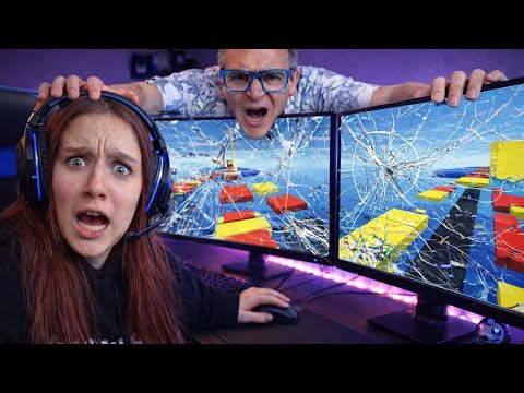 DAD IS FED UP WITH US PLAYING ROBLOX! - PINK LILY