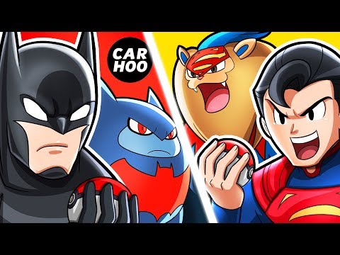 What If Batman & Superman Were Pokemon Trainers ? DC Superheroes Parody ?