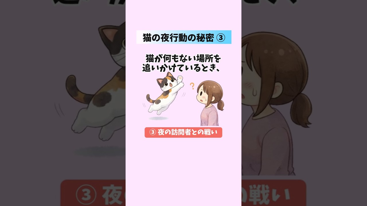 【猫の行動😻】あなたが寝たあと猫がひっそり行っている5つの秘密③ #猫 #雑学 #豆知識 #トリビア 音声「VOICEVOX:ずんだもん」さん