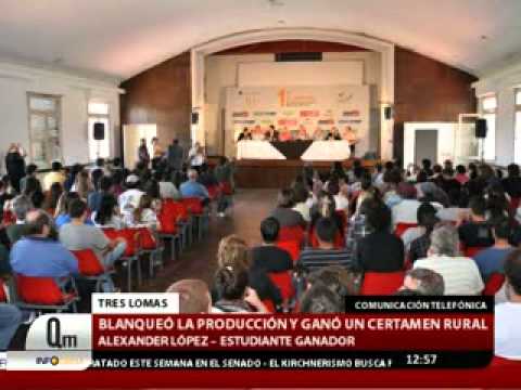 QM NOTICIAS- TRES LOMAS- BLANQUEÓ LA PRODUCCIÓN Y GANÓ UN CERTAMEN RURAL