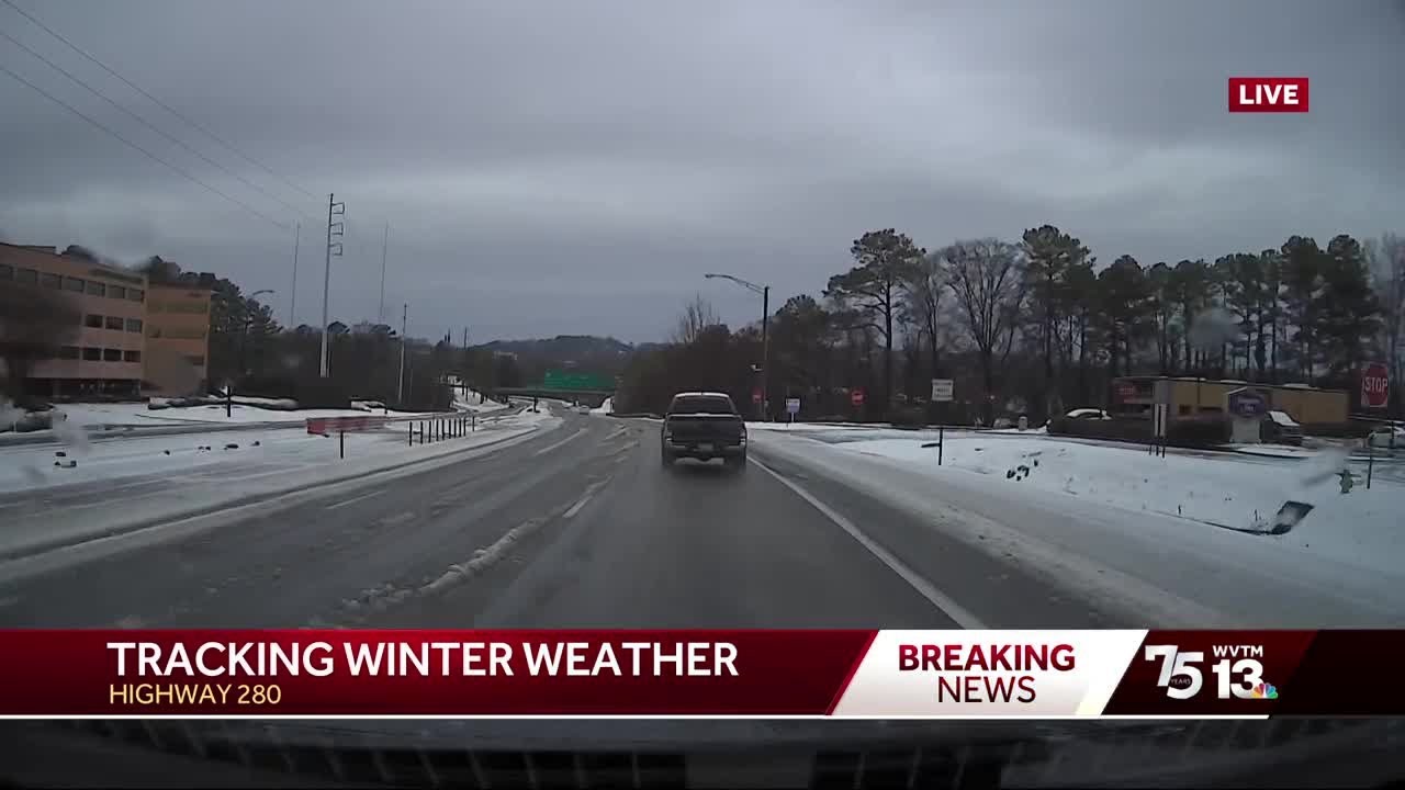 Team coverage as winter storm impacts Alabama