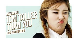 MAMAMOO - 1cm Taller Than You (LIVE Line Distribution)