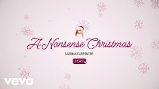 Sabrina Carpenter - A Nonsense Christmas (Lyric Video)