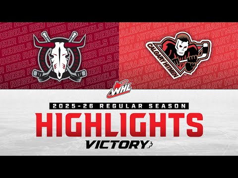 Red Deer Rebels at Calgary Hitmen 10/29 | WHL Highlights 2025-26
