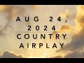 Billboard Top 60 Country Airplay August 24 2024