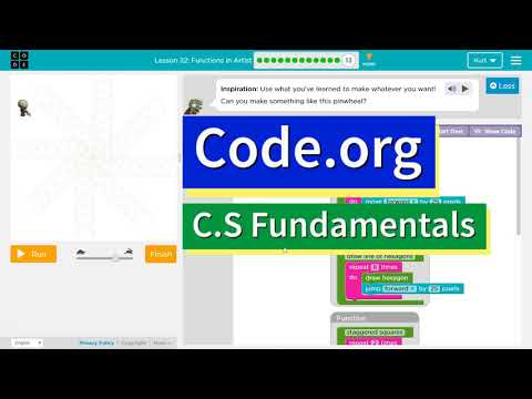 Code.org Functions with Artist Puzzle 13 Answers Explained | Course E Lesson 17 | Express Lesson 18