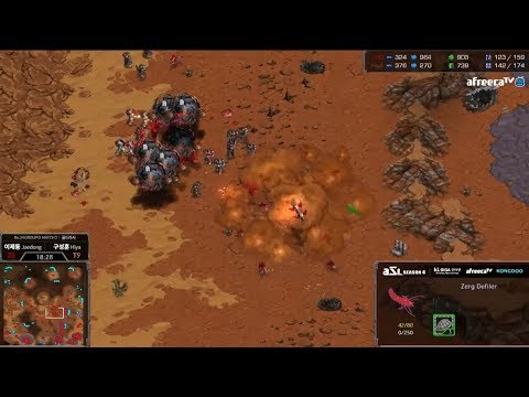 Jaedong brutally owns HiyA - Starcraft Remastered ASL4