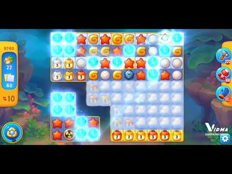 Fishdom. 8740 level no boosters and diamonds. 20 moves