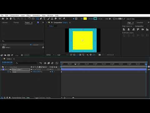 Time Reverse + Exponential Scale in After Effects