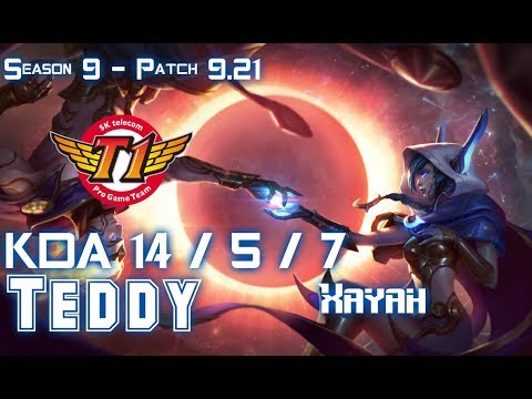SKT T1 Teddy XAYAH vs EZREAL ADC - Patch 9.21 EUW Ranked