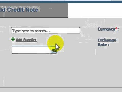 How to add a credit note?