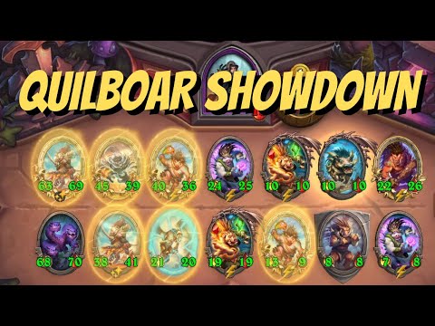 APM QUILBOAR on a QUILBOAR SHOWDOWN | Hearthstone Battllegrounds