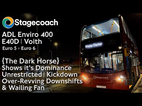 {The Dark Horse} Unrestricted Stagecoach Enviro 400 Voith w/ Kickdown shows it's Dominant Side