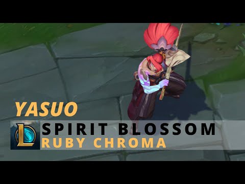 Spirit Blossom Yasuo Ruby Chroma - League Of Legends