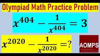 If x^404-1/x^404 =3 , find x^2020-1/x^2020  .