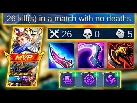 NO MERCY ONE HIT DELETE ALUCARD BUILD!! GODMODE SOLO RANKED! | MLBB